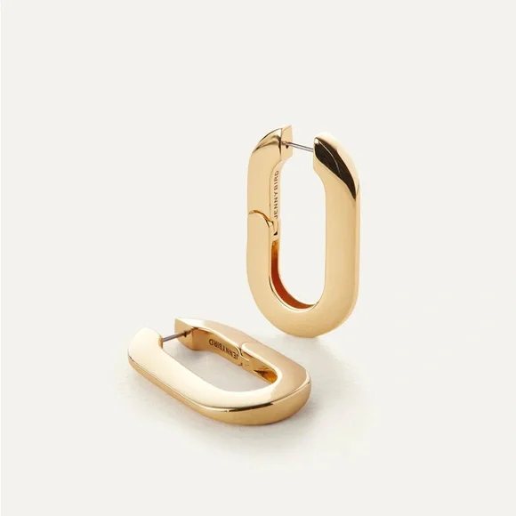 Jenny Bird Gold Mega U-Link Earrings - Picture 4 of 12